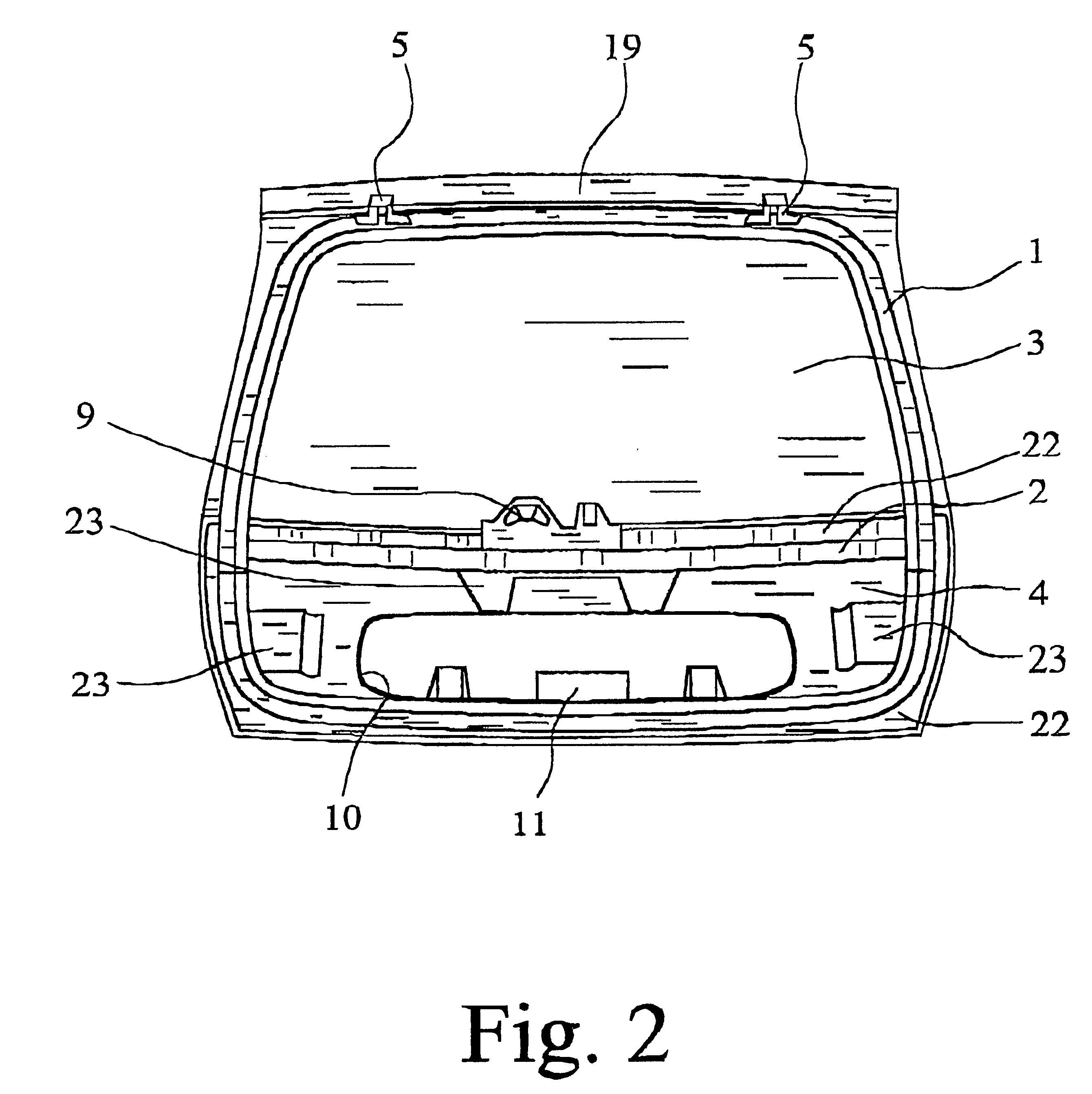 Hatchback for an automobile