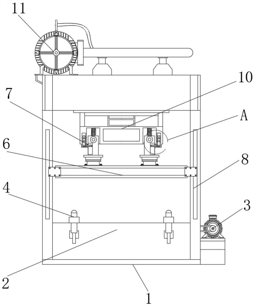 Pressure device with positioning structure for mechanical production and using method of pressure device