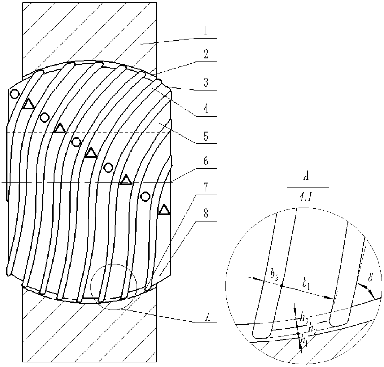 Spherical groove joint bearing