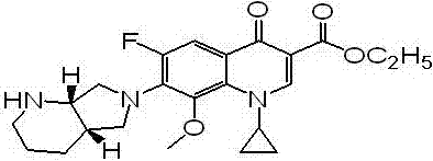 Moxifloxacin analogue as well as preparation method and application thereof