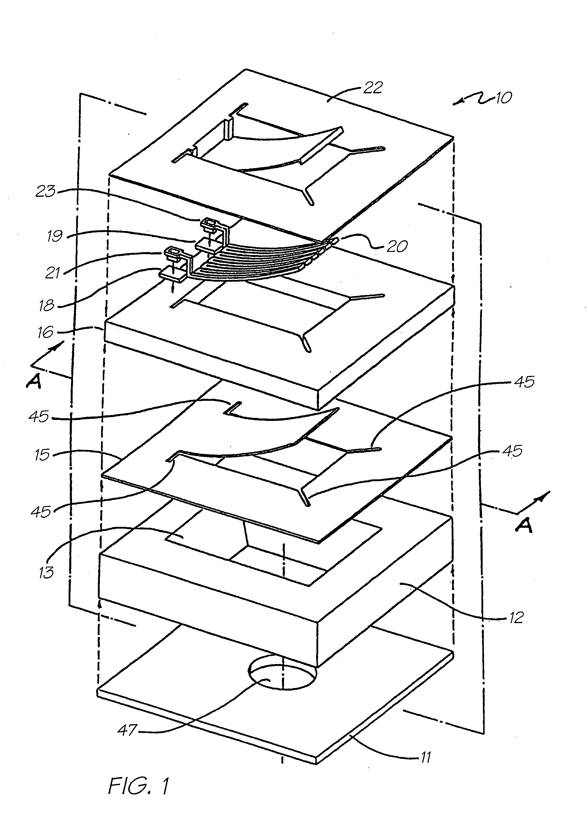 Inkjet printhead with filter structure at inlet to ink chambers