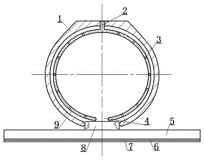 Mobile phone buckle with elastic structure