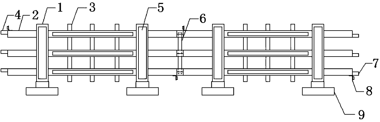 Municipal engineering road fence