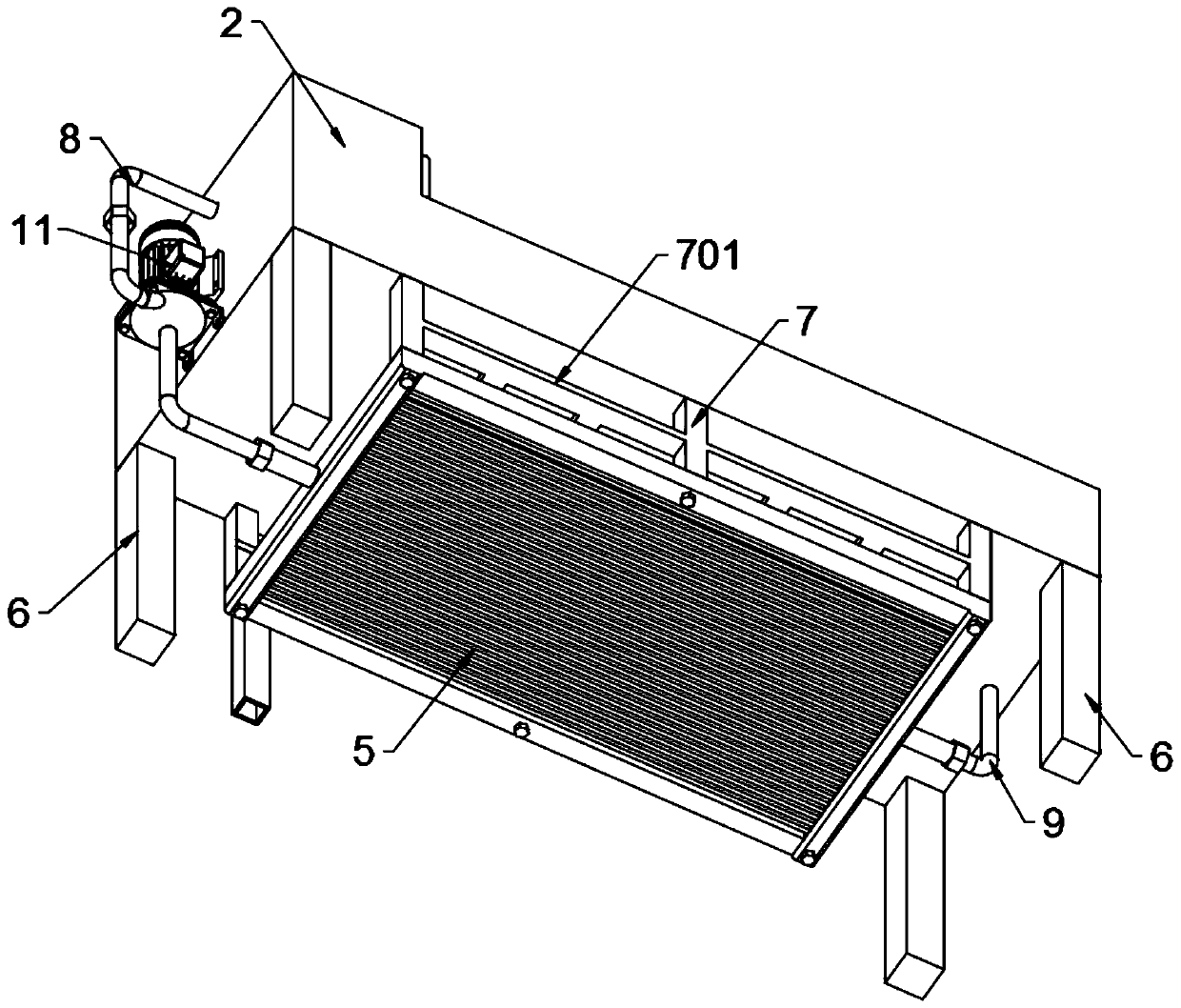 Wax mold manufacturing cold water device