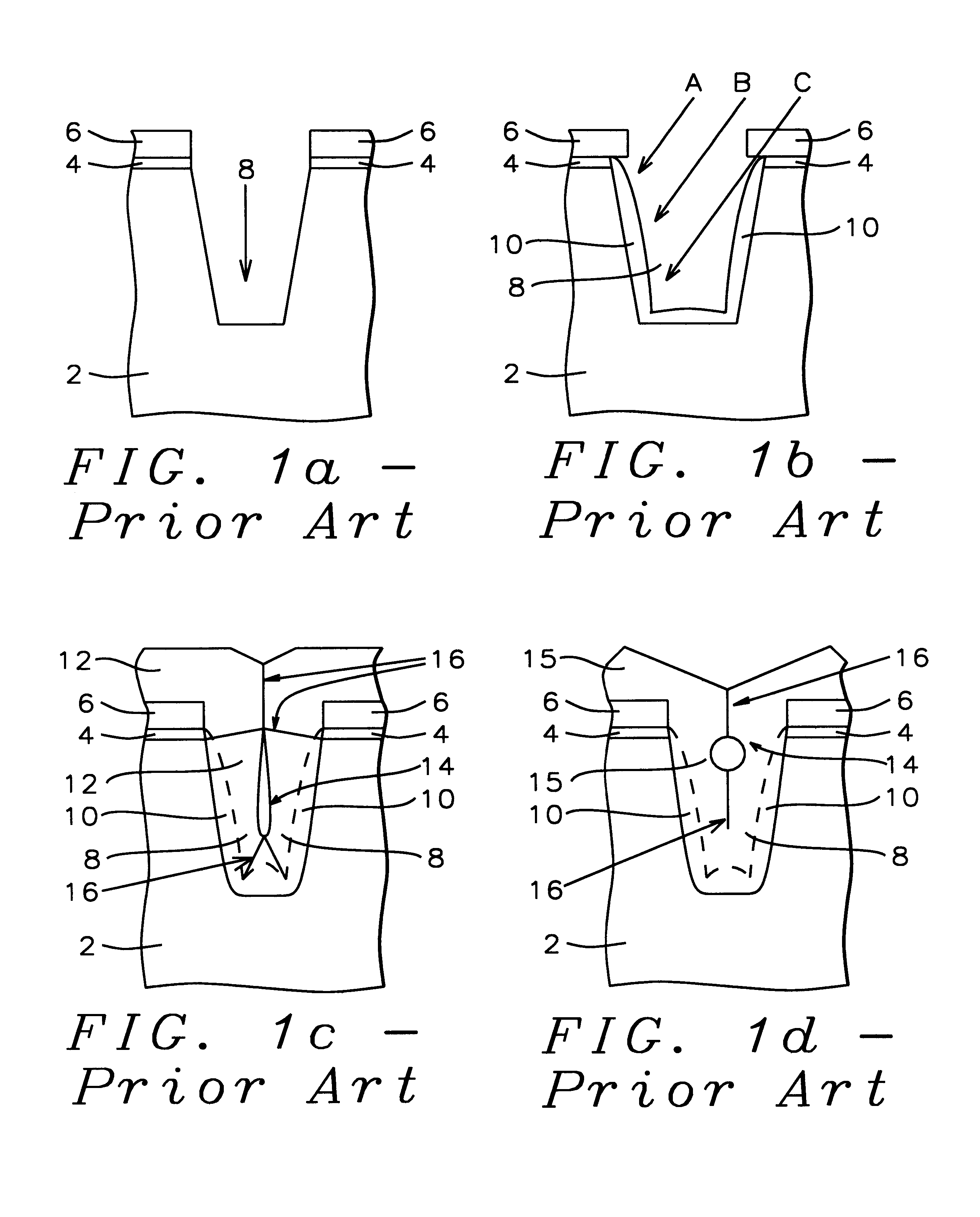 Method of filling shallow trenches