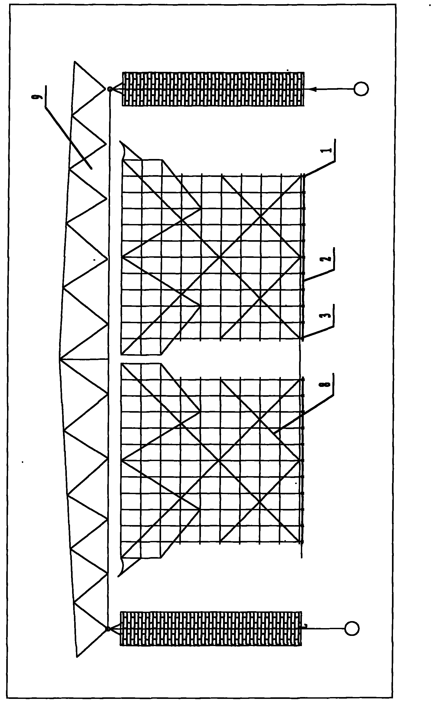 Building method of integral slip type scaffold used for steel grid construction