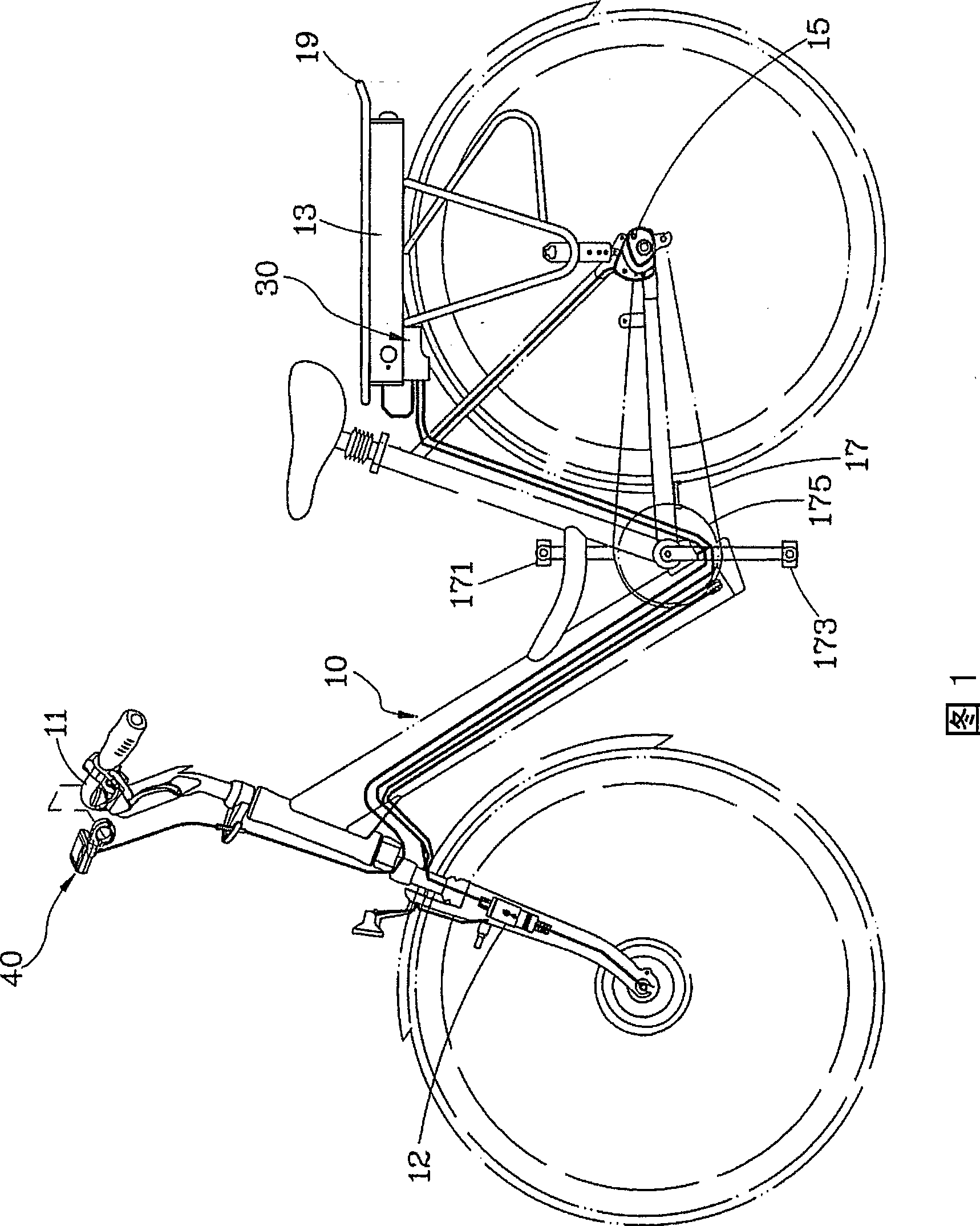 Pedal force sensing system of electric booster bicycle