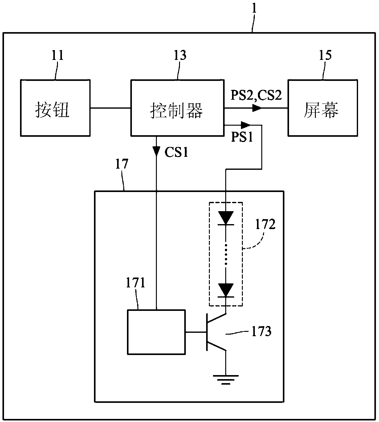 Display device and drive method of lighting devices of display device