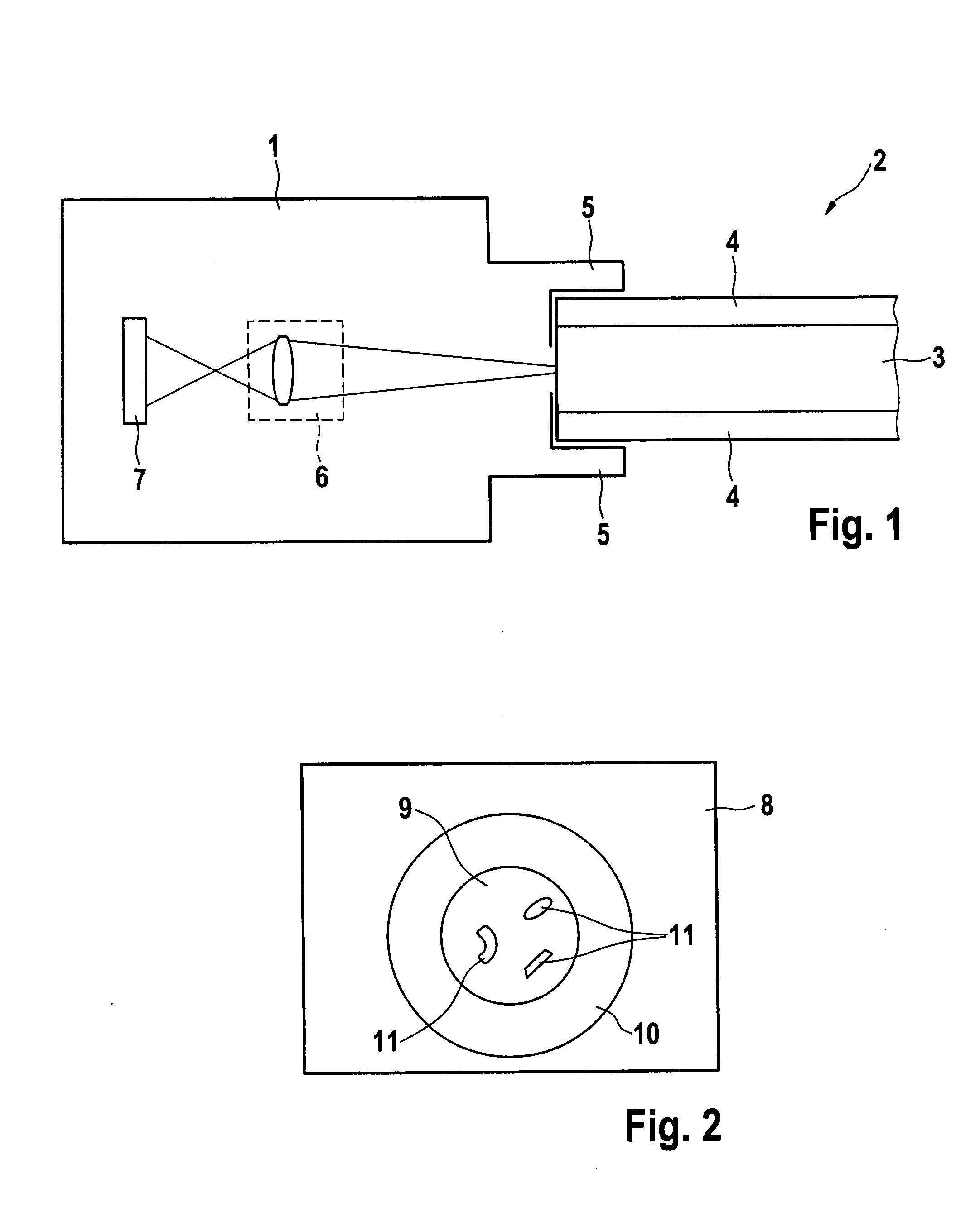 Visual inspection of optical elements