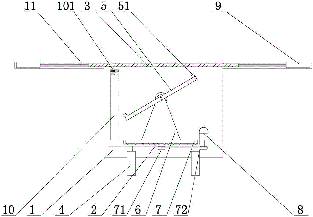 Automatic double-rotational elevating solar cell panel