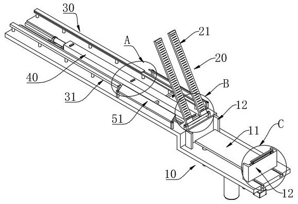 Lead frame feeding and conveying device