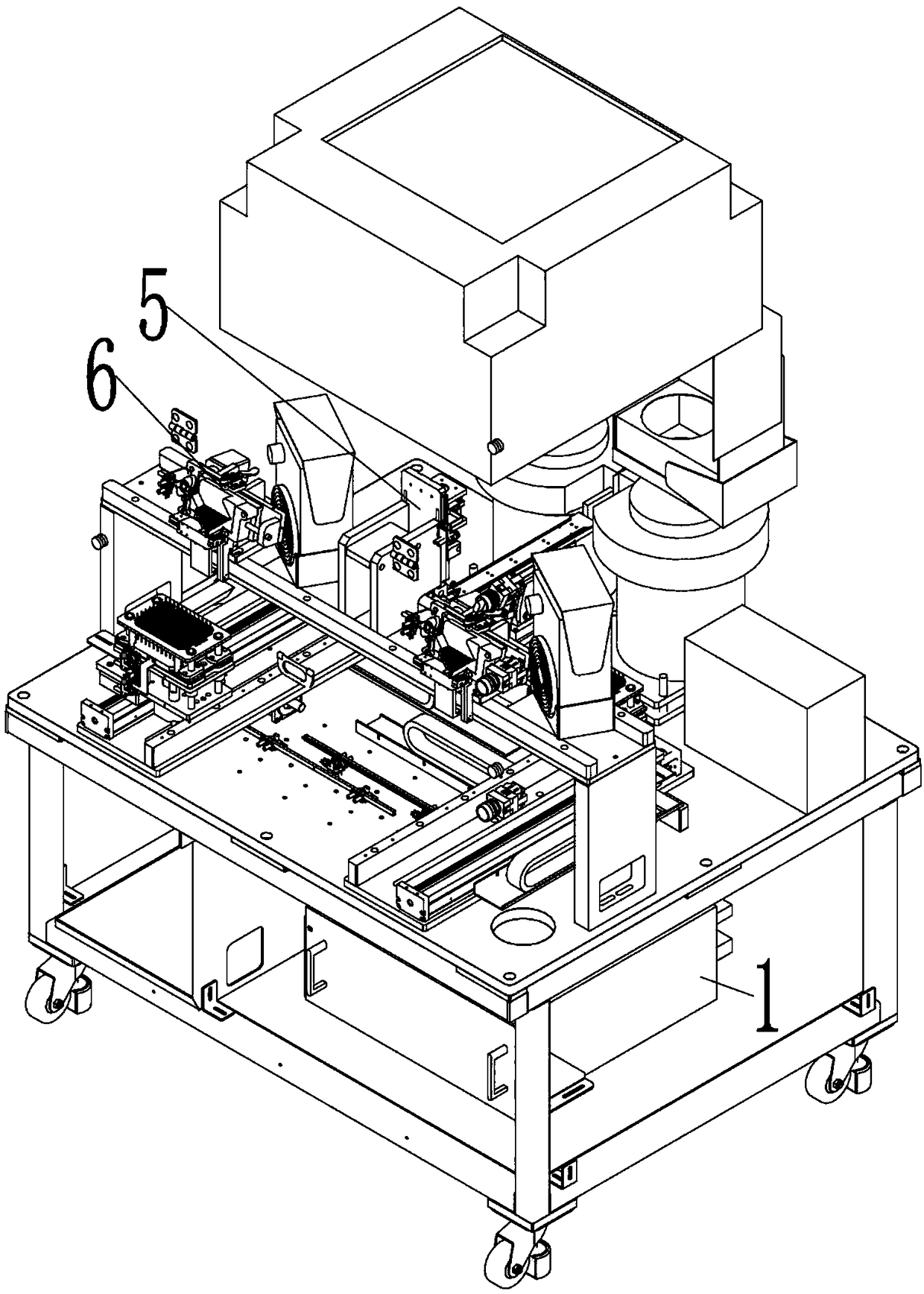 Fiber core and silica gel ring assembly center and pre-assembly transfer method