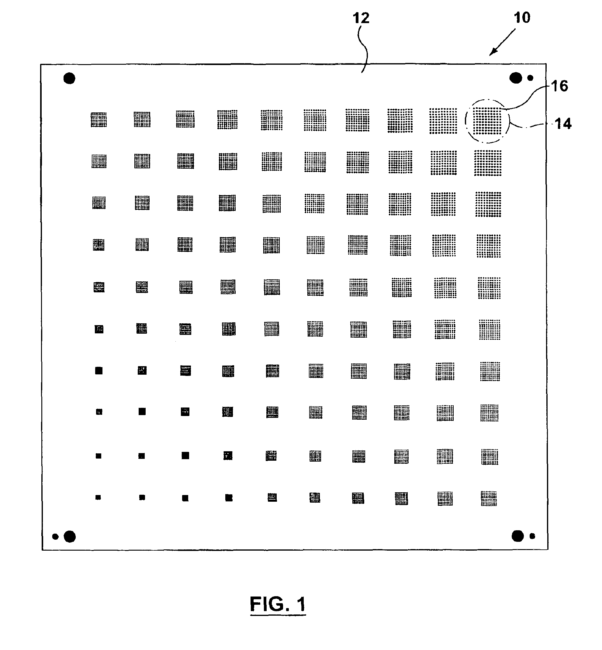 Surface mount technology evaluation board having varied board pad characteristics