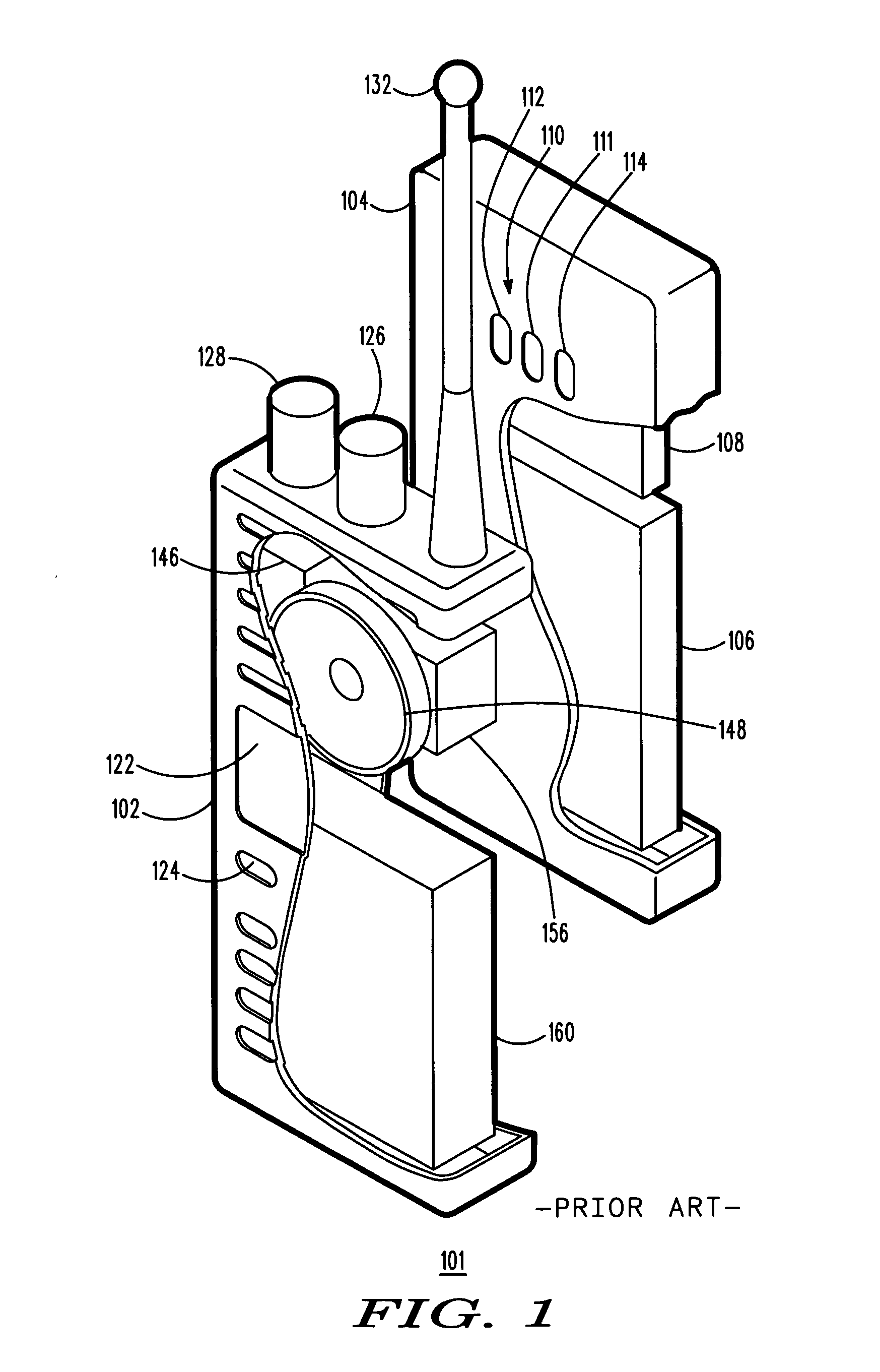 Portable radio and battery pack configuration