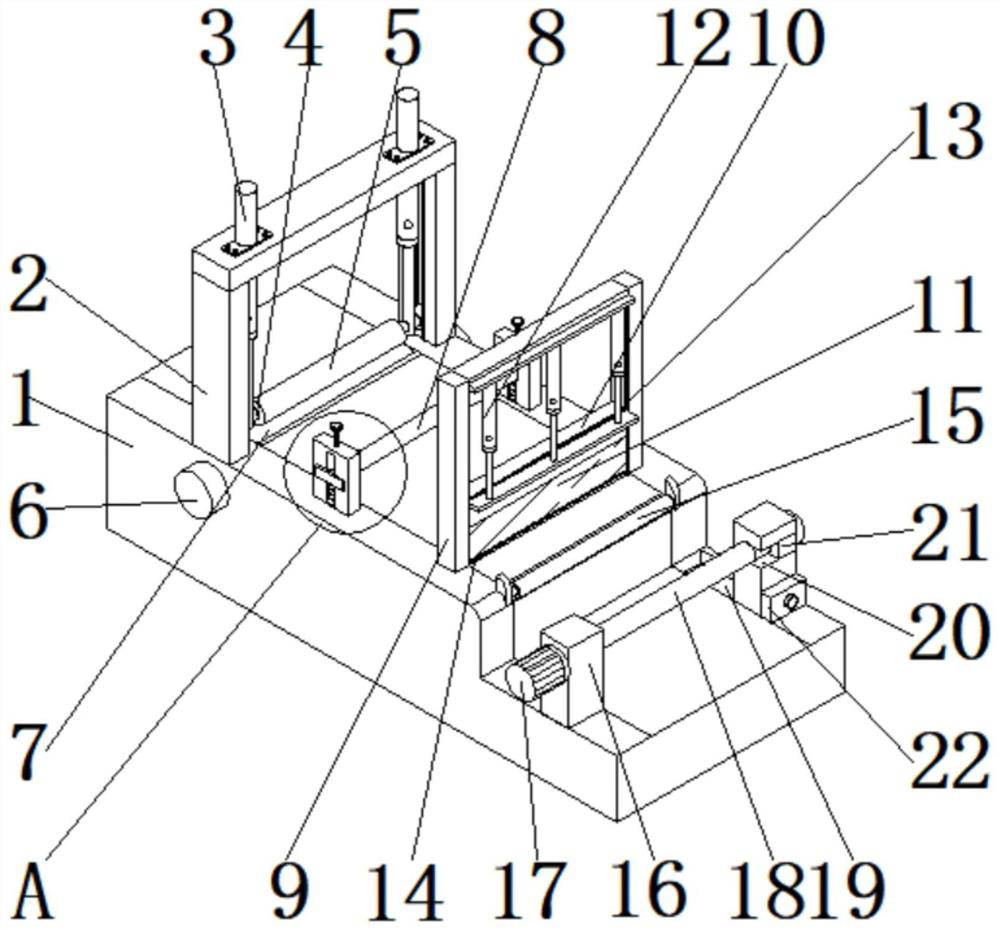 Copper strip pressing device