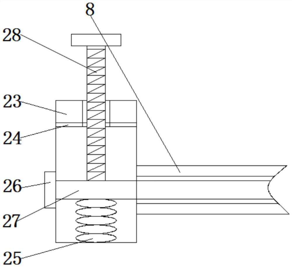 Copper strip pressing device