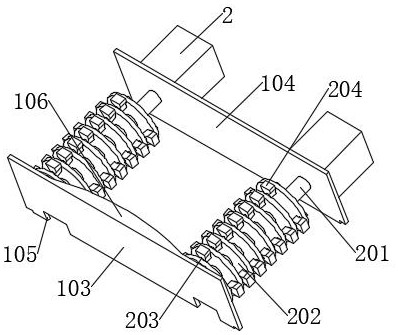 Double-wheel self-crushing wear-resistant device of hammer crusher