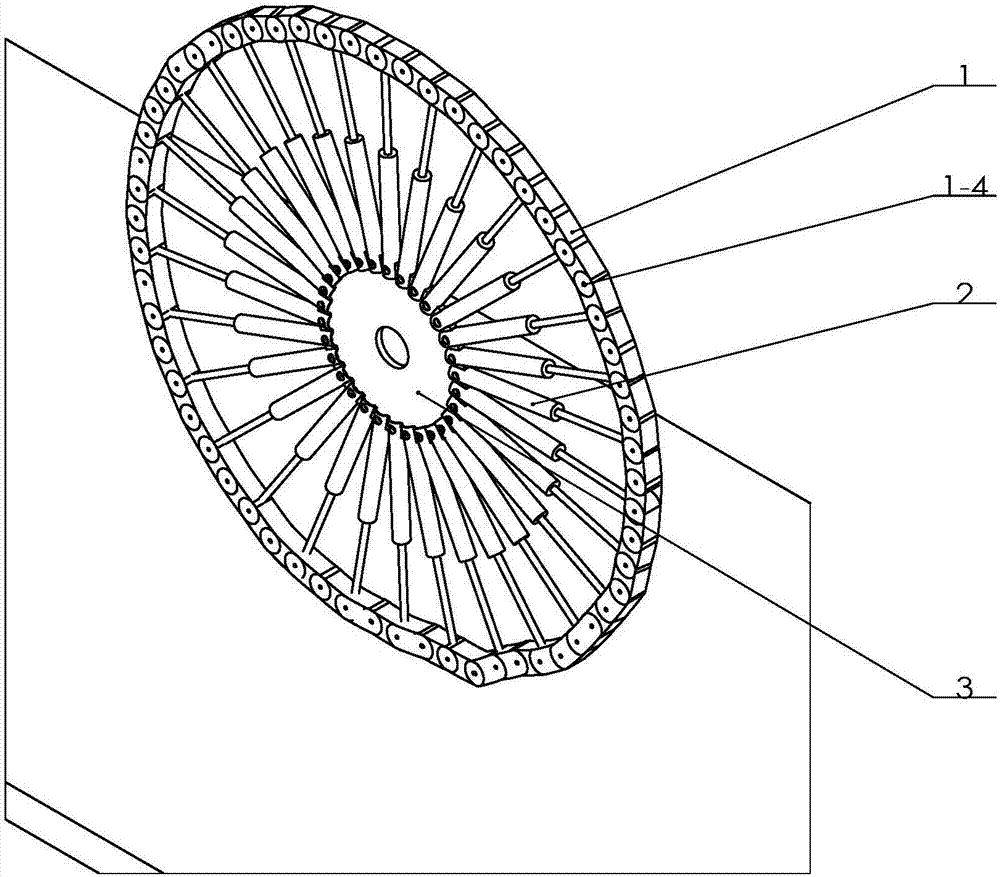 Adaptive multi-terrain cylinder amplitude-modulated motor vehicle wheel