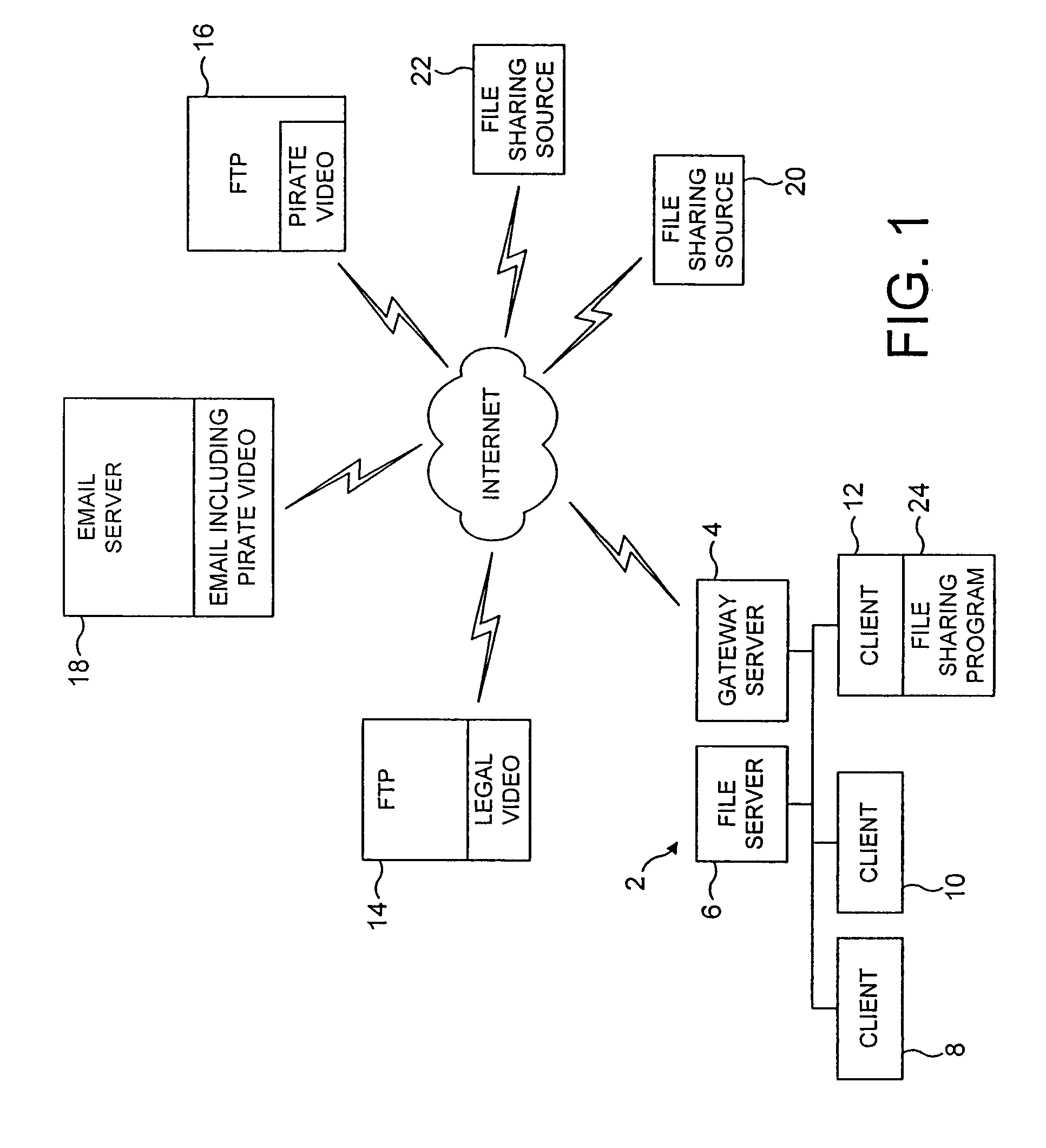 Detecting computer data containing compressed video data as banned computer data