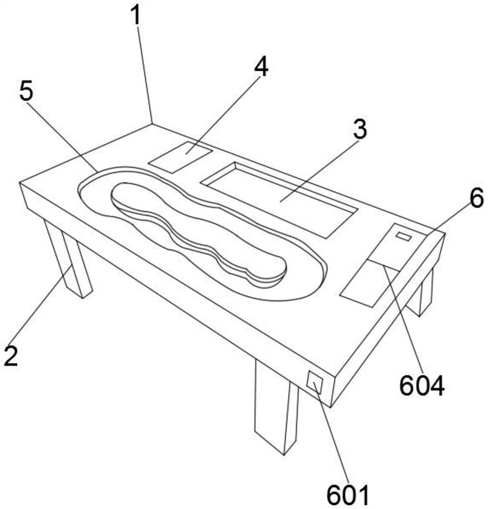 Adjustable tea table and production process thereof