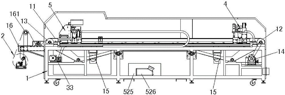 Full-automatic leather printing and cutting machine and printing and cutting method implemented by same