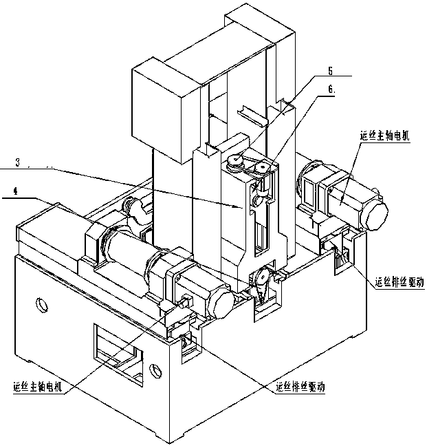 Large-size silicon carbide wafer diamond wire cutting machine tool