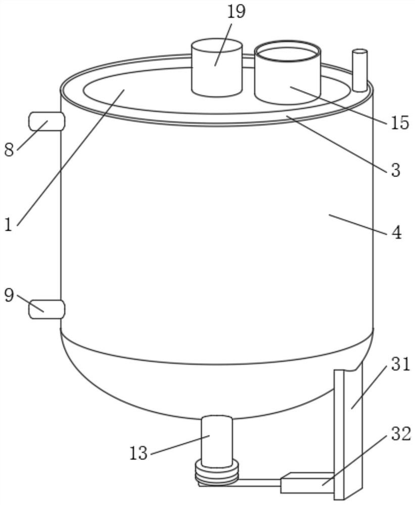 Anti-blocking plastic particle melting and feeding device in cable processing process