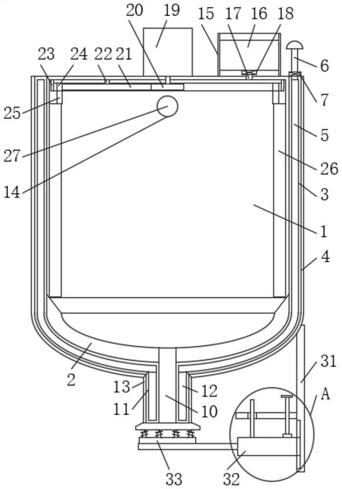 Anti-blocking plastic particle melting and feeding device in cable processing process