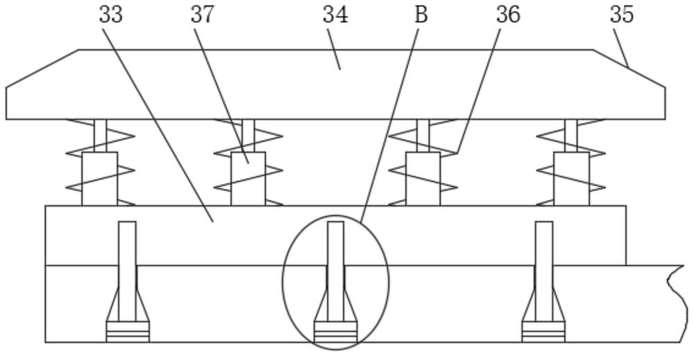 Anti-blocking plastic particle melting and feeding device in cable processing process