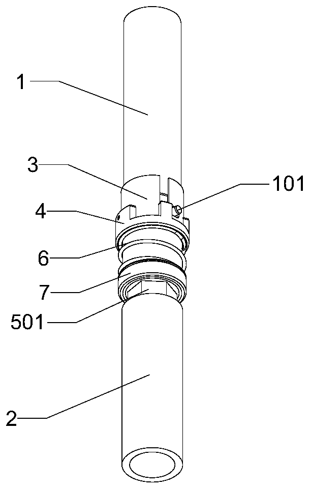 Quick connecting structure of pipefitting