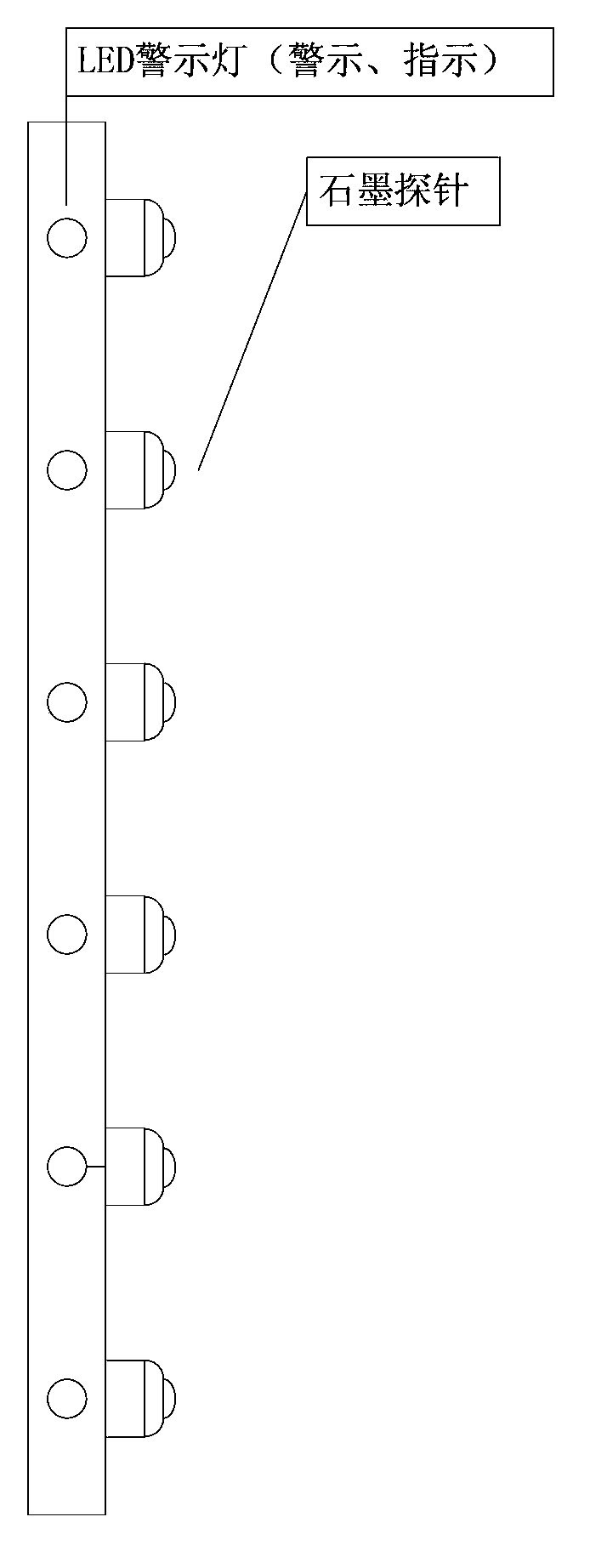 Alarm device for water entering cable interlayer