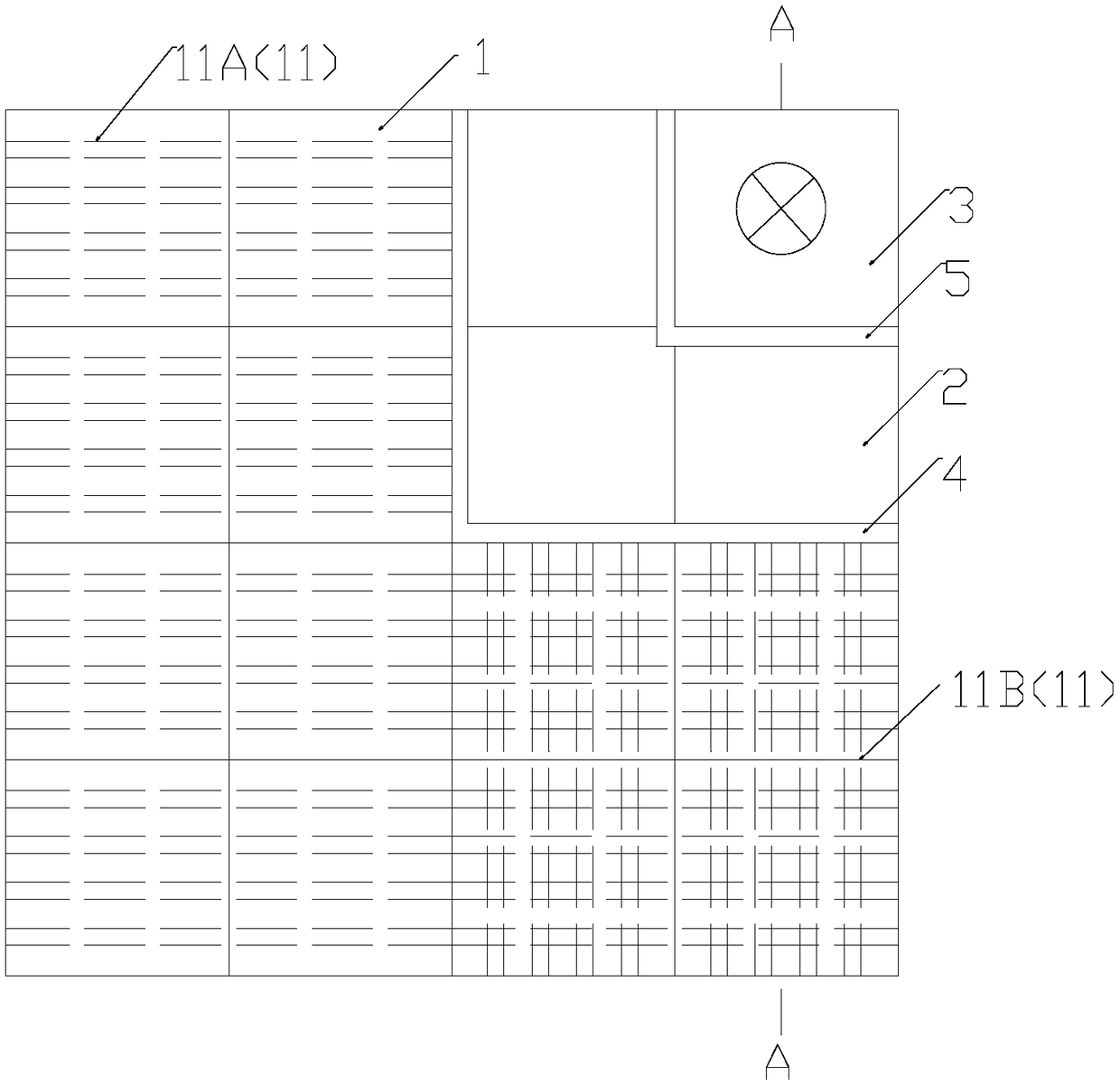 Bathroom floor paving structure