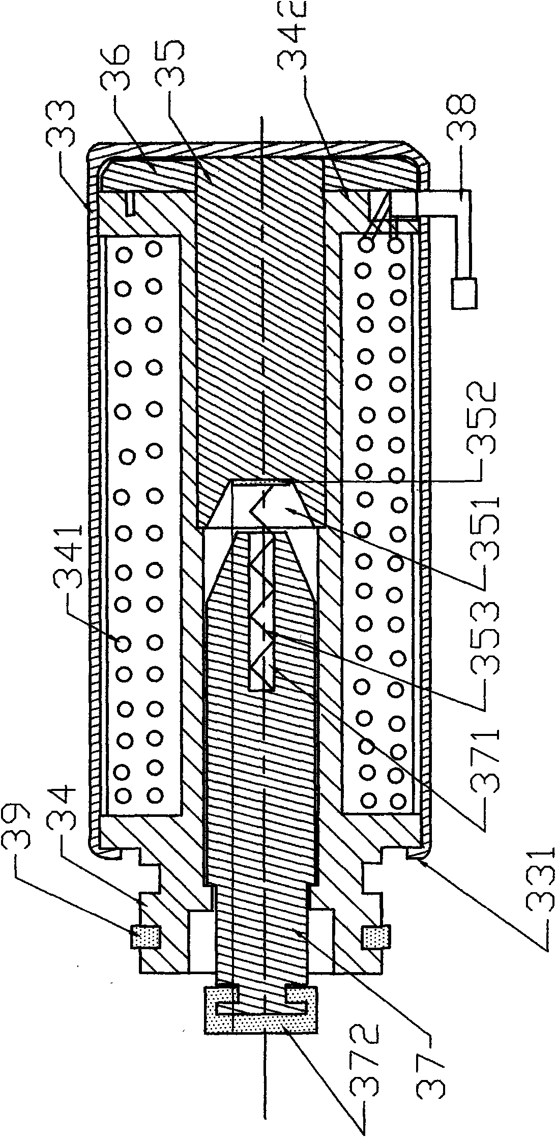 Novel electronic control carburetor electromagnetic valve