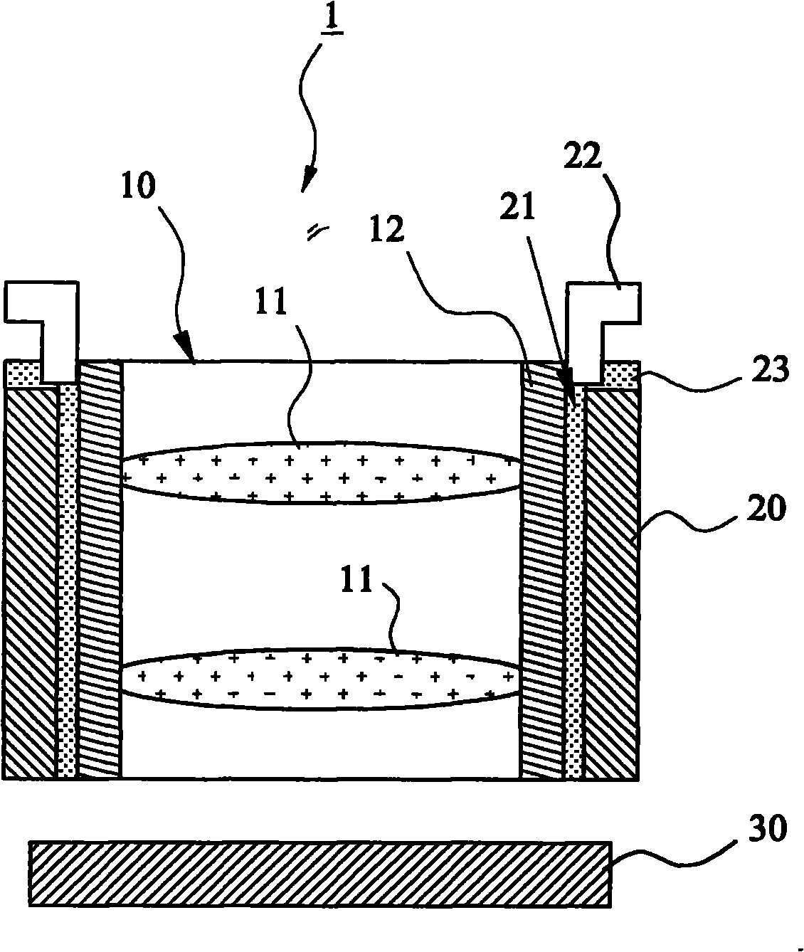 Lens structure of micro-lens driving device and manufacturing method thereof