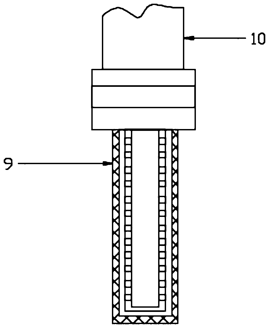 A water quality detection device for detecting pesticide residues in rivers