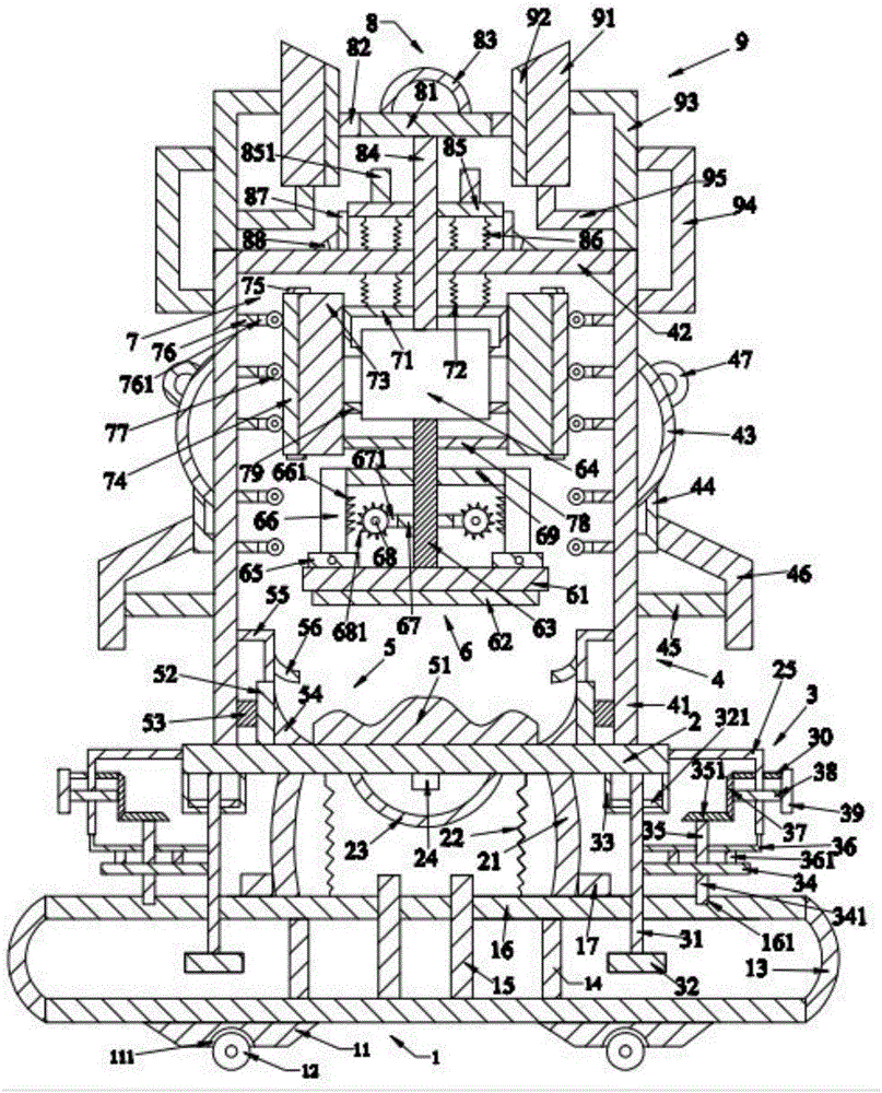 Angiocardiography pressing device