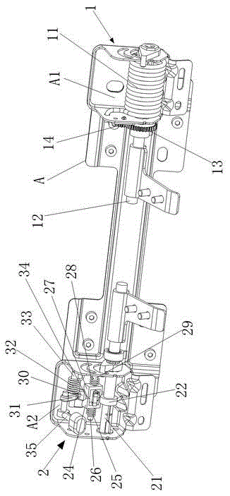 Multi-level adjustable and automatic return pedal folding mechanism for car seats