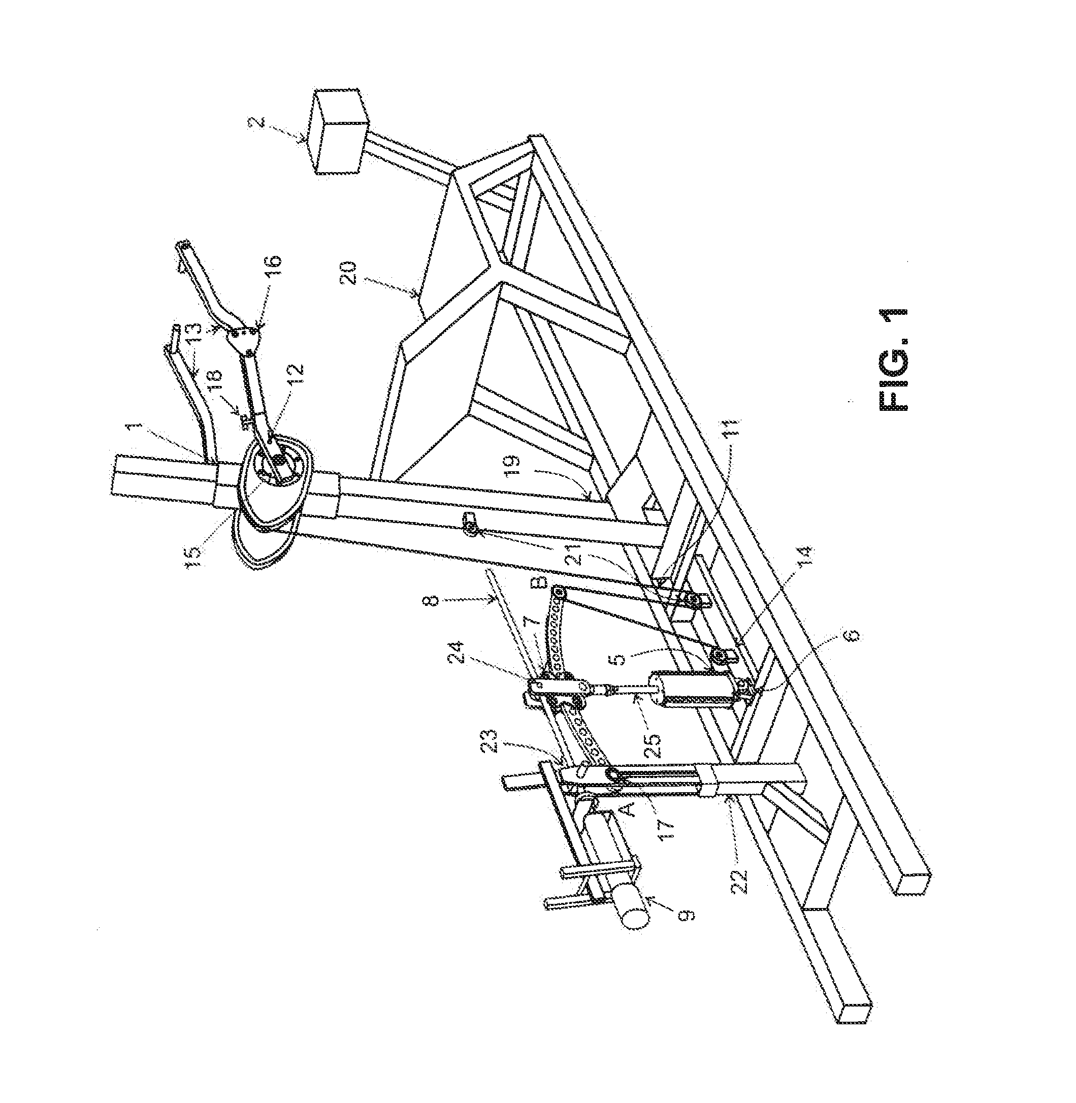 Resisting system for making variable mechanical resistance exercises