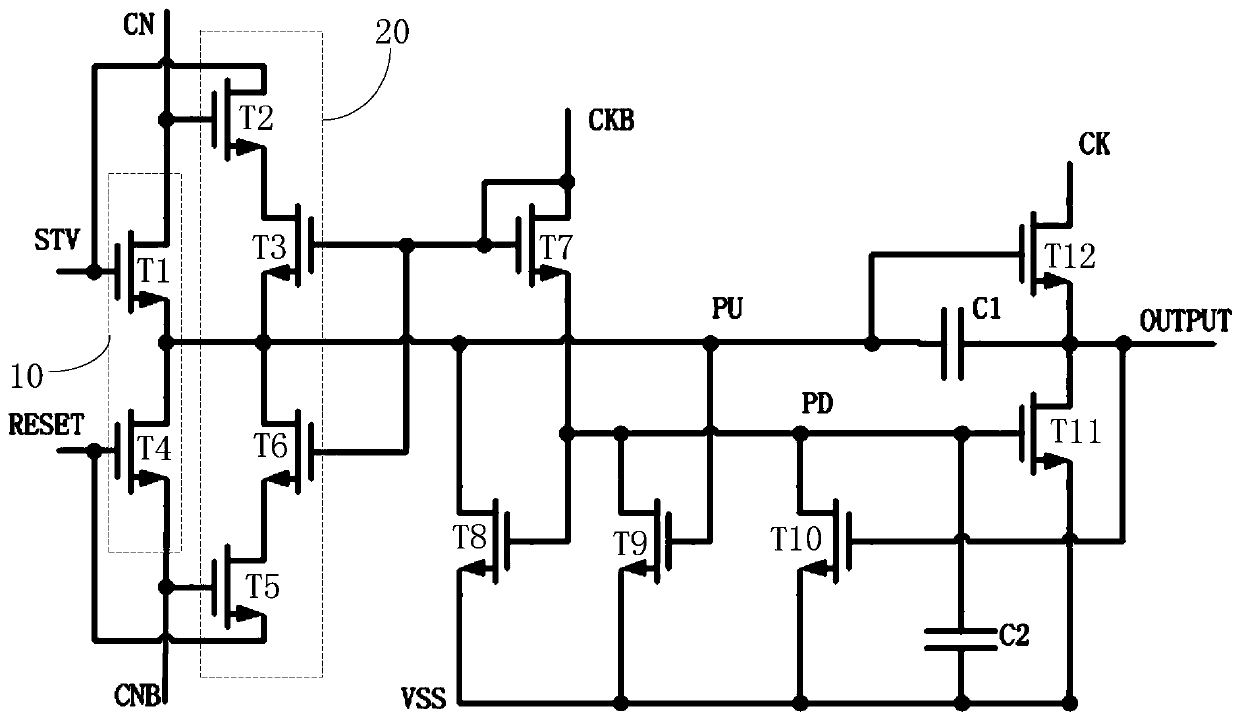 Touch electronic equipment, touch display device and array substrate gate drive circuit