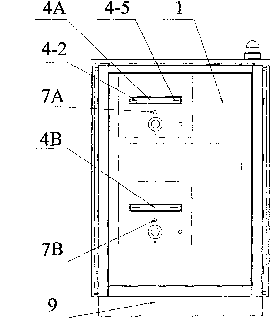 Telescopic full-automatic card dispatcher and telescopic control method thereof