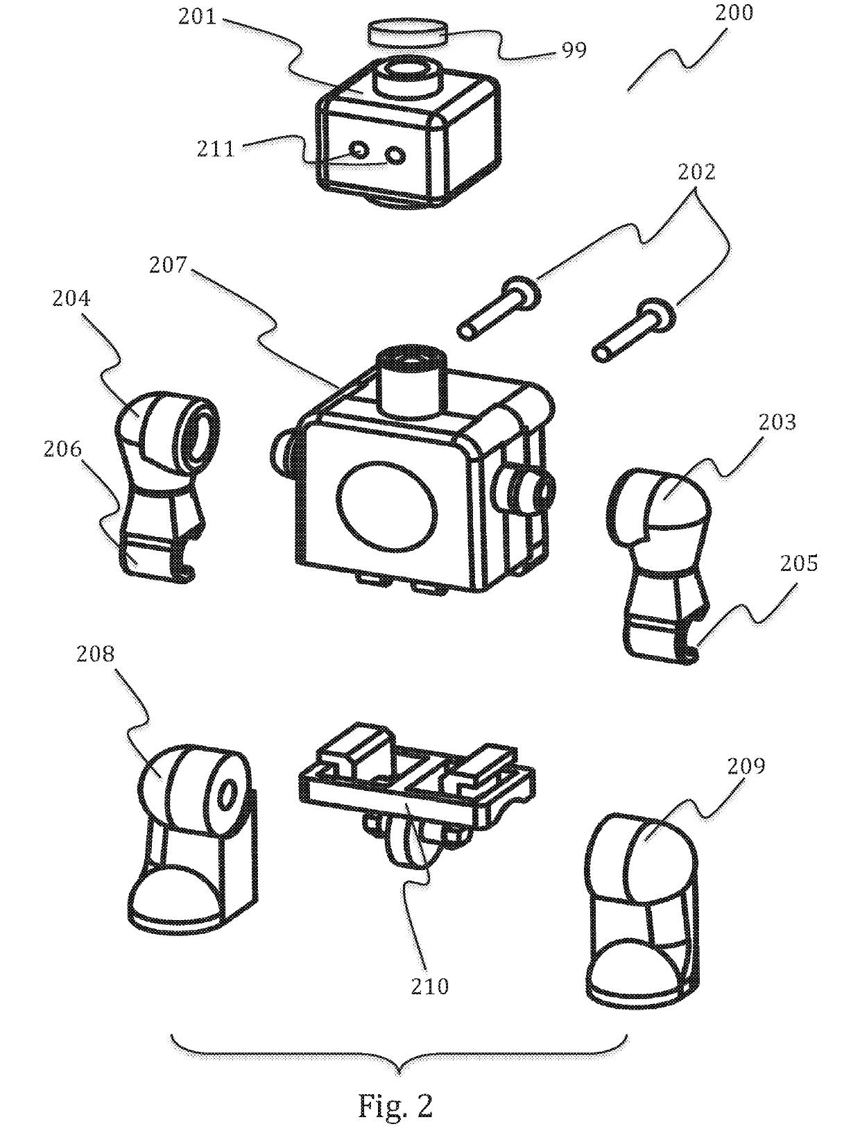 Building block toy figurine and system