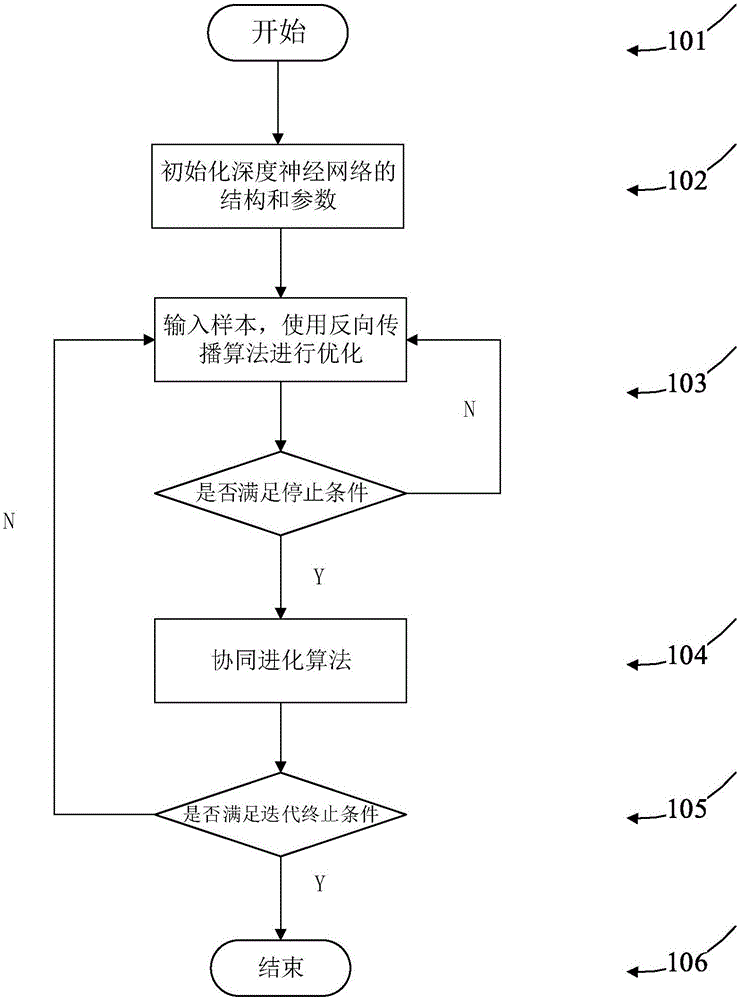 Deep neural network optimizing method based on coevolution and back propagation