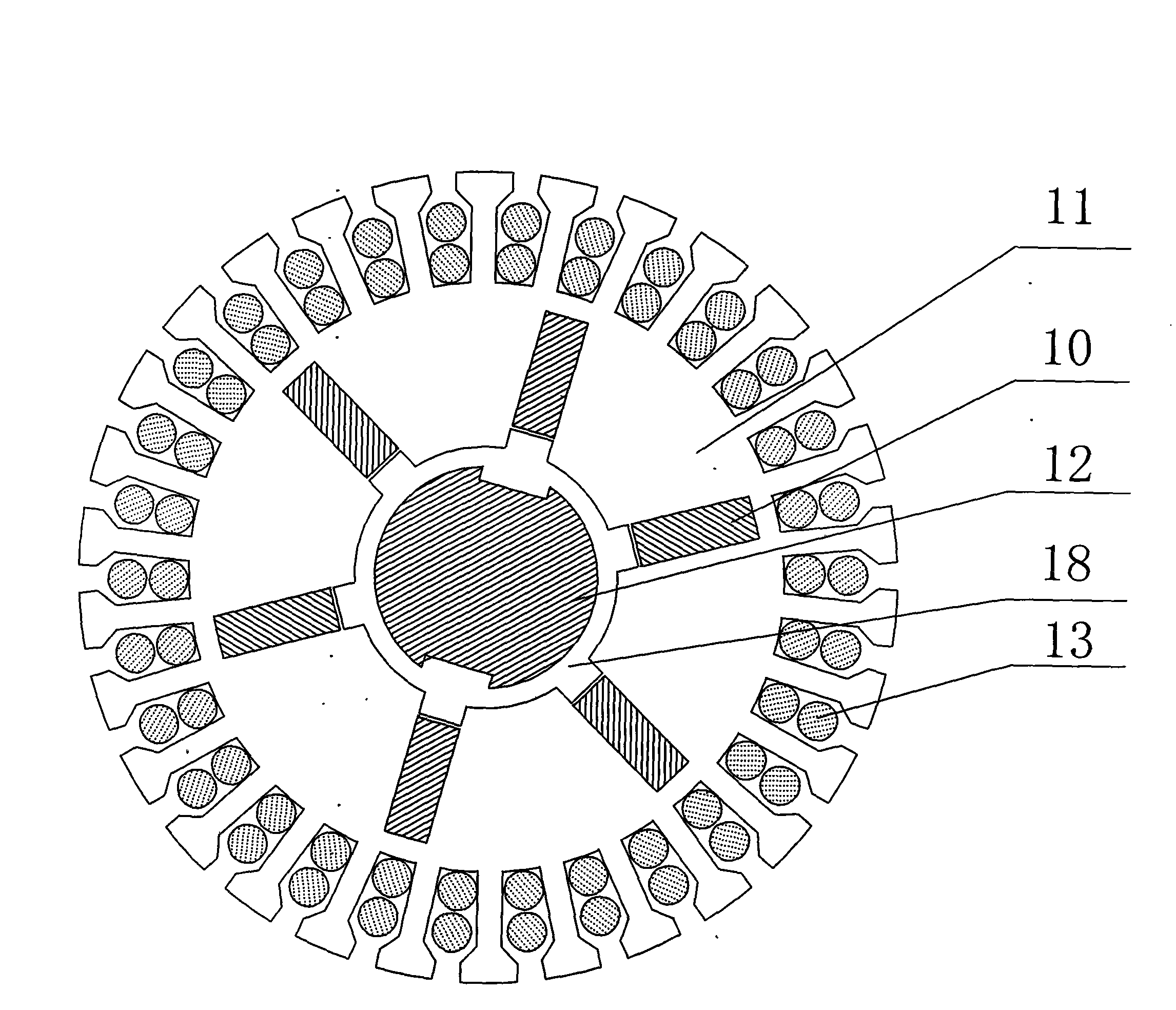 Wound rotor self-starting permasyn motor