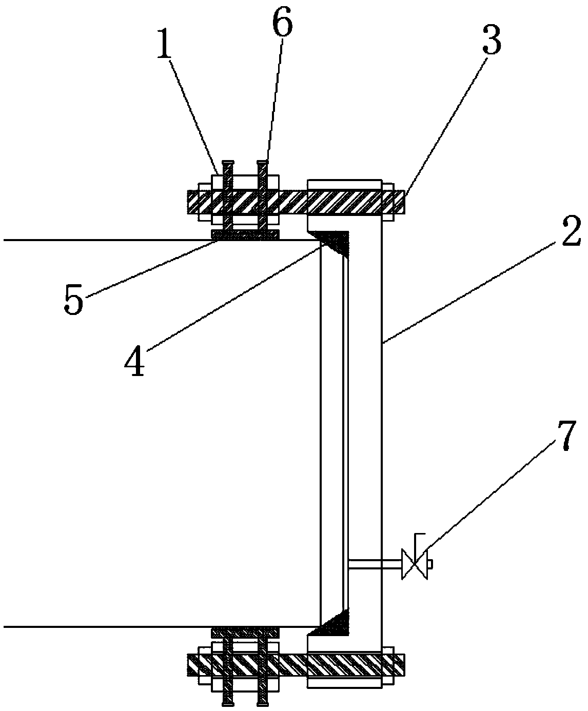 Clamping-ring-type welding-free pressure test plugging device