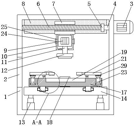 High-efficiency polishing device used for production of mechanical parts