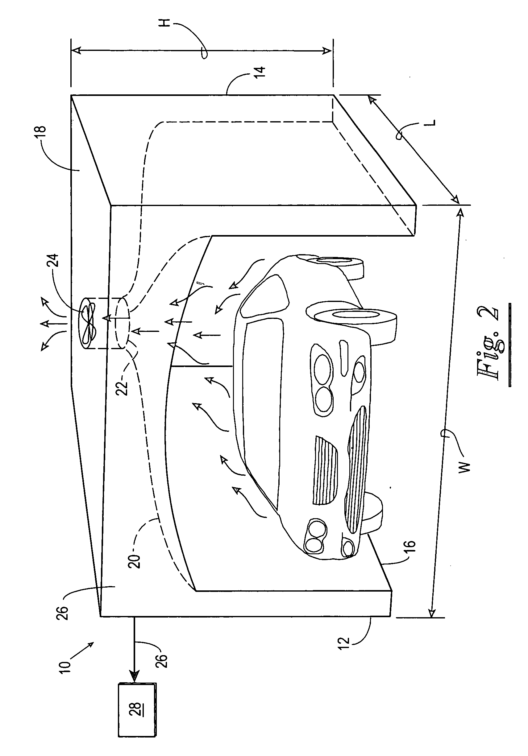 Chemical trace detection portal based on the natural airflow and heat transfer of vehicles