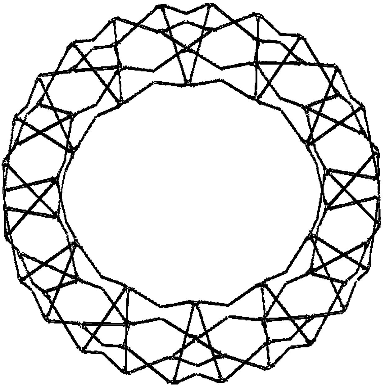 Shear unit hybrid array-type surrounding truss expandable antenna mechanism