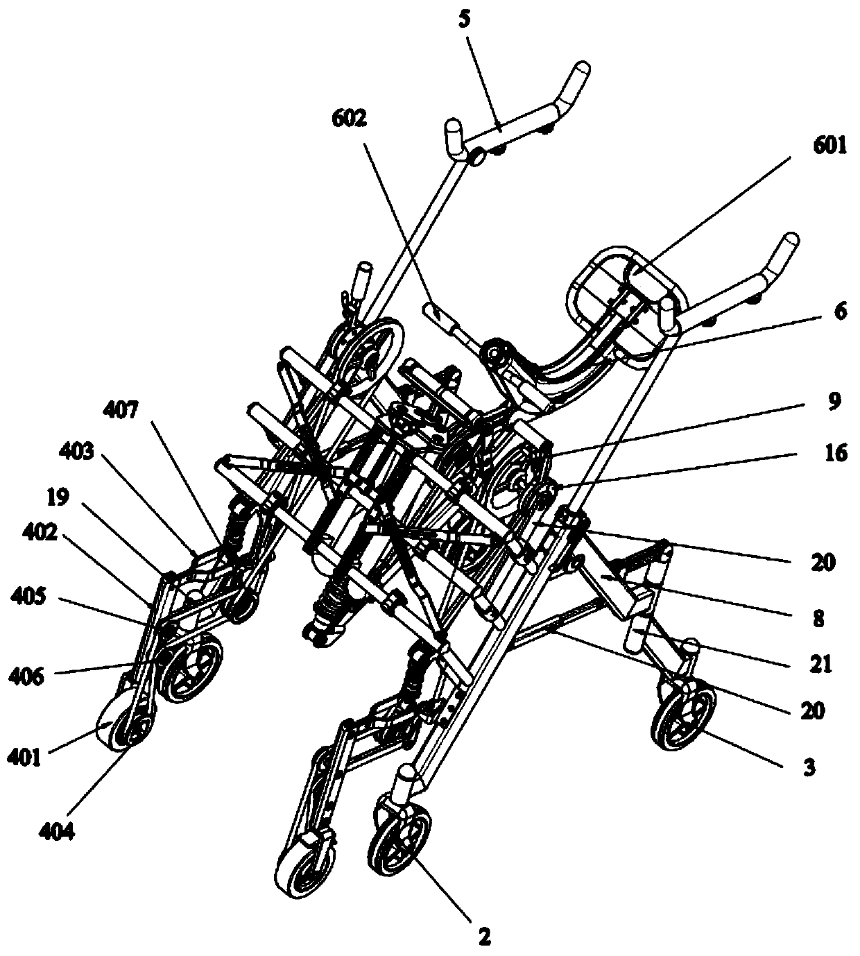 Walking assisting instrument convenient for senior citizens having difficulty in walking and disabled people