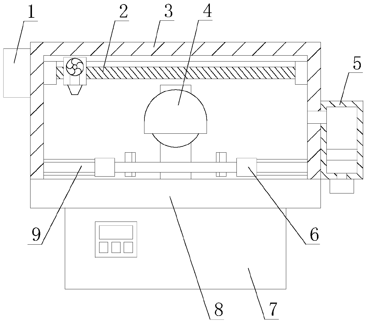 Surface grinding machine with dust removing function and high machining precision