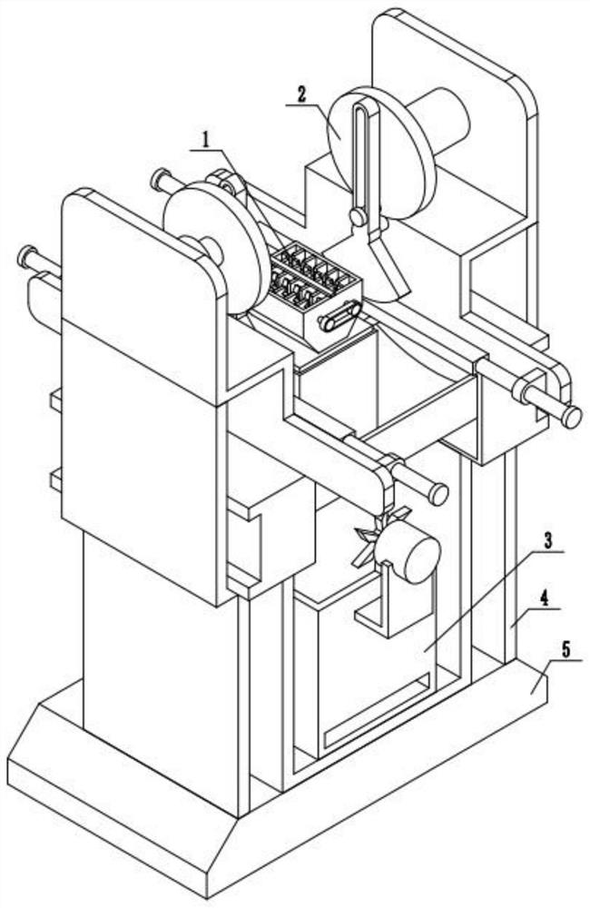 Soybean pod breaking treatment device for agricultural planting